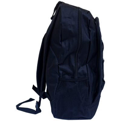 Rucsac școlar negru, 2 compartimente, cu șiret și buzunare laterale, 46x34x18 cm